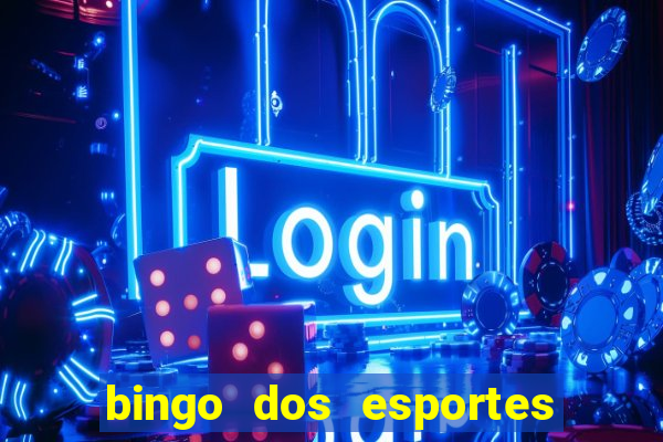 bingo dos esportes para imprimir
